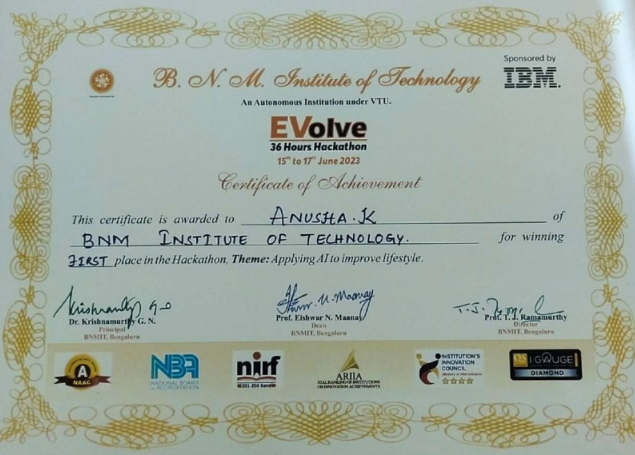 Certificate 1