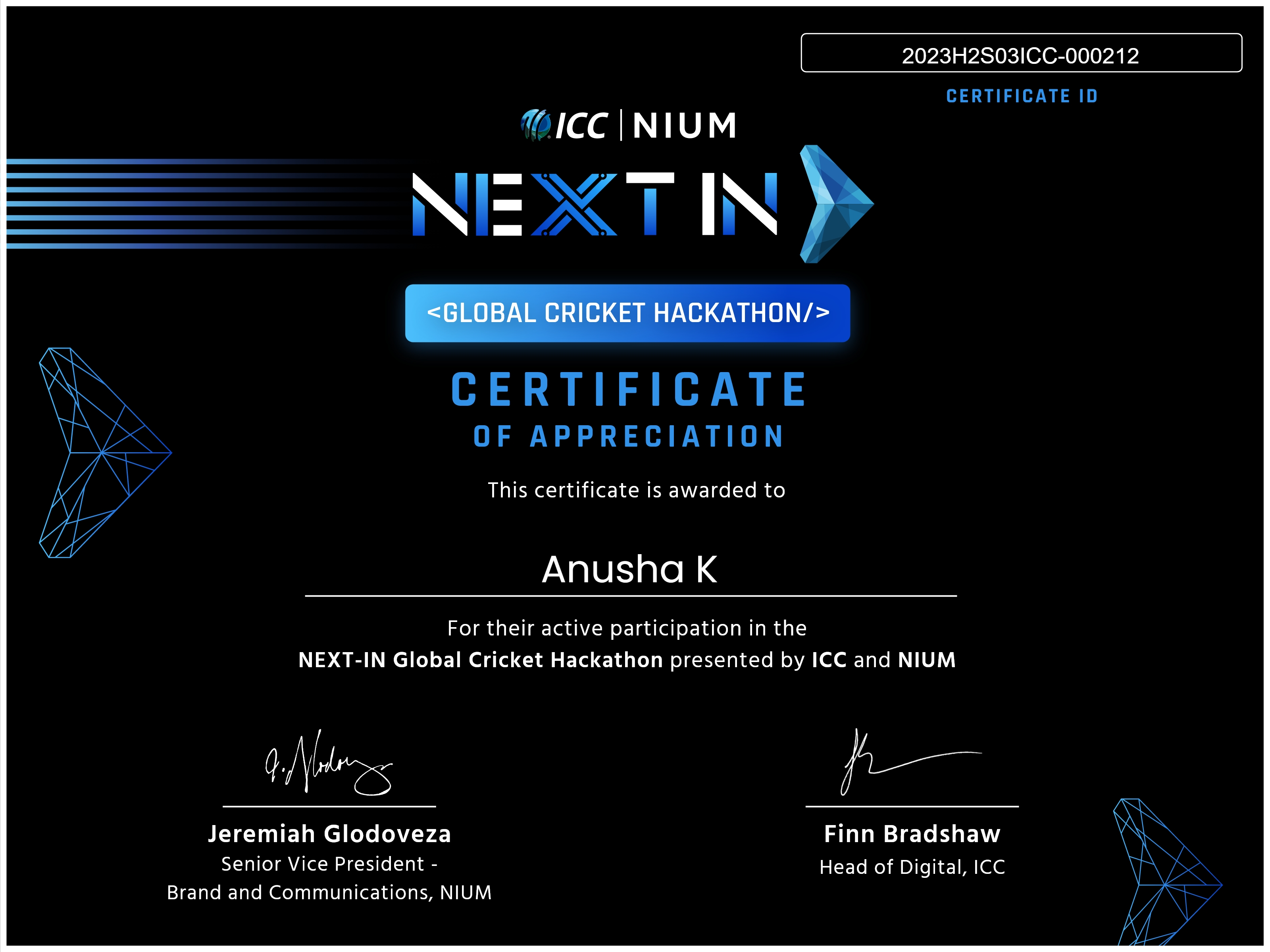 Certificate 33